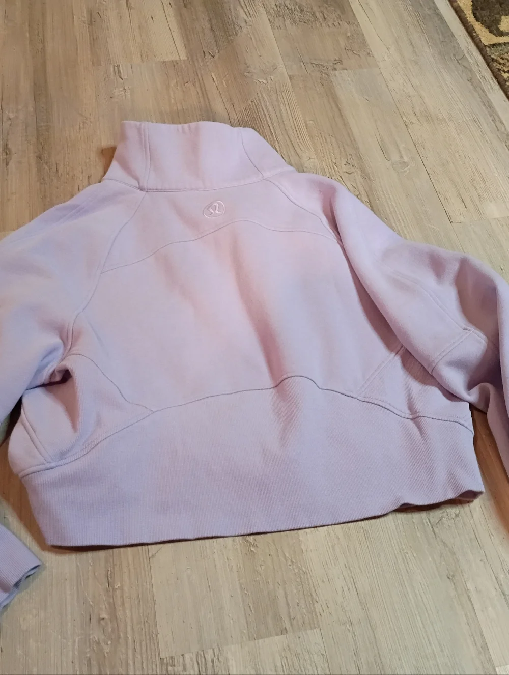 lululemon athletica Lavender Half-Zip Cropped Sweatshirt